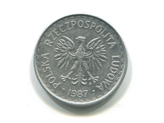POLSKA. 1 złoty 1987.
