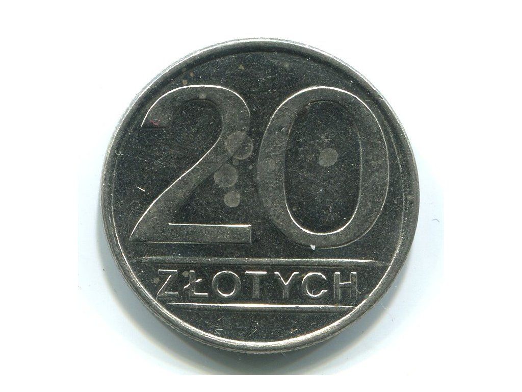 POLSKA. 20 złotych 1986.