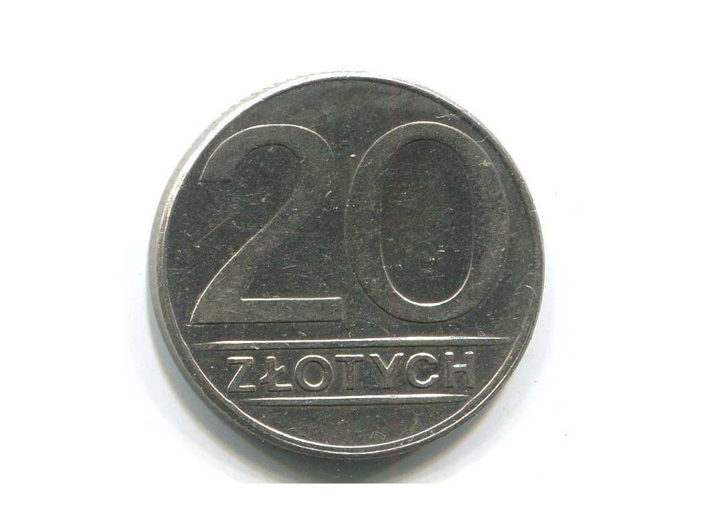 POLSKA. 20 złotych 1989.