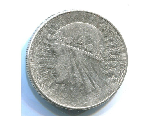 POLSKA. 10 złotych 1933. Traugutta. Ag.