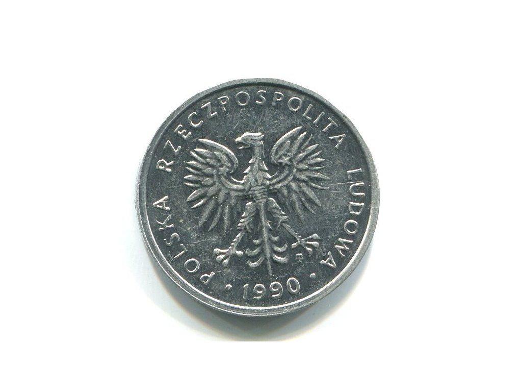 POLSKA. 5 złotych 1990.