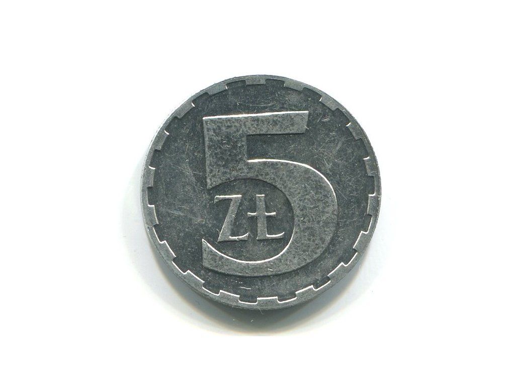 POLSKA. 5 złotych 1990.