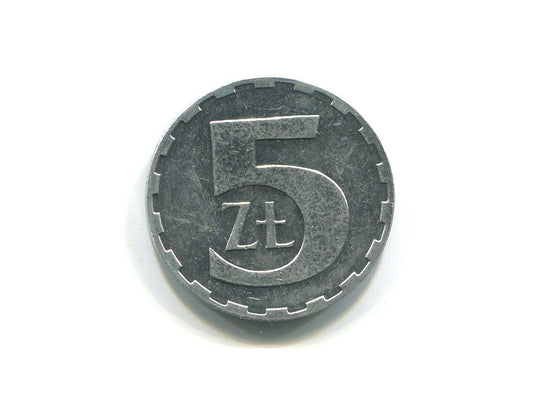 POLSKA. 5 złotych 1990.