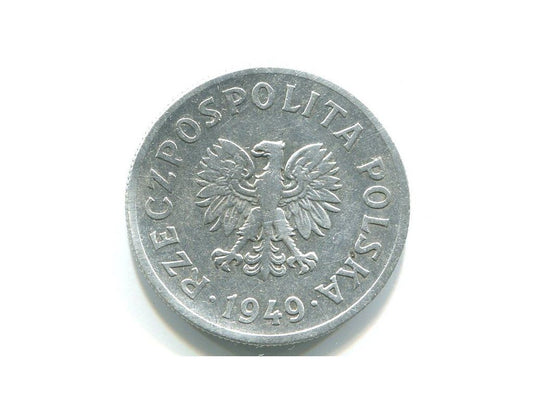 POLSKA. 50 groszy 1949. Al.