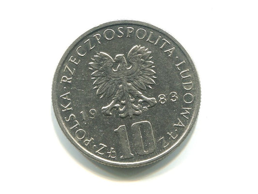 POLSKA. 10 złotych 1983. Pruskie.