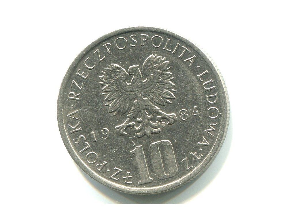 POLSKA. 10 złotych 1984. Pruskie.