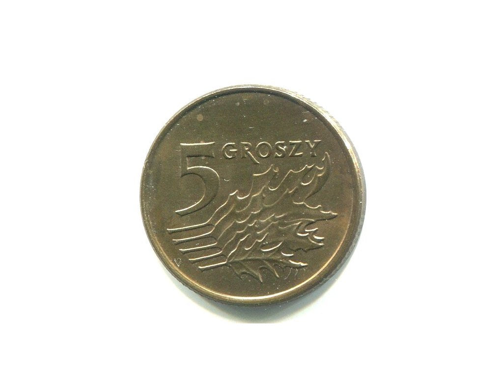 POLSKA. 5 groszy 1990.