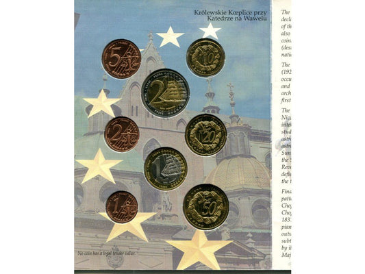 POLSKA. Kolekcja monet próbnych euro. 2004.