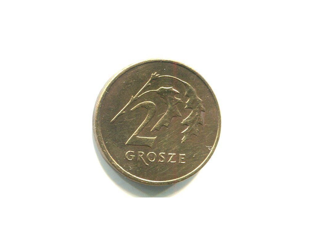 POLSKA. 2 grosze 2008.