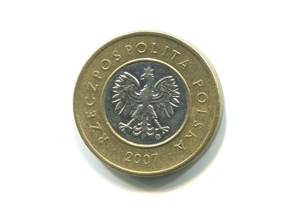 POLSKA. 2 złote 2007.