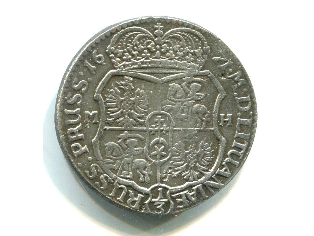 POLSKA. Michał Korybut. 1/3 tolara 1671. REPLIKA.