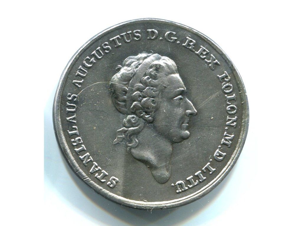 POLSKA. Stanisław August Poniatowski. Proof 1/2 tolara 1771. REPLIKA.