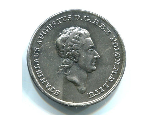 POLSKA. Stanisław August Poniatowski. Proof 1/2 tolara 1771. REPLIKA.
