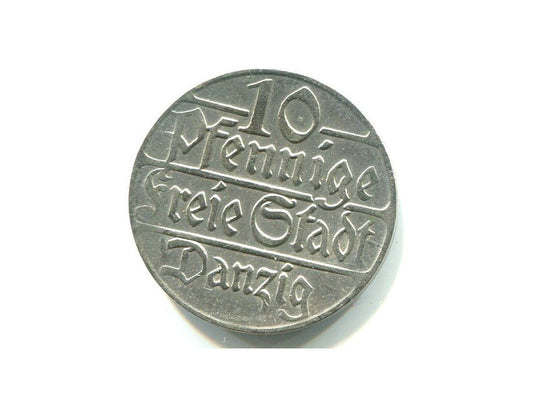 DANZYG / Gdańsk. 10 fenigów 1923.