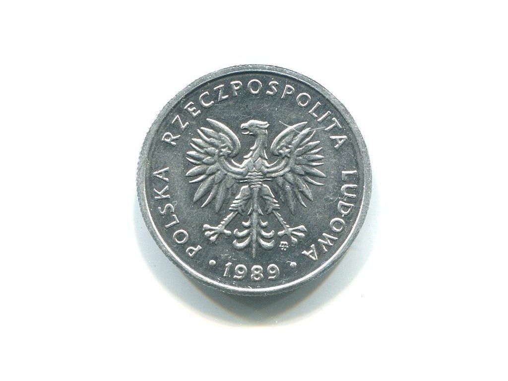 POLSKA. 5 złotych 1989.