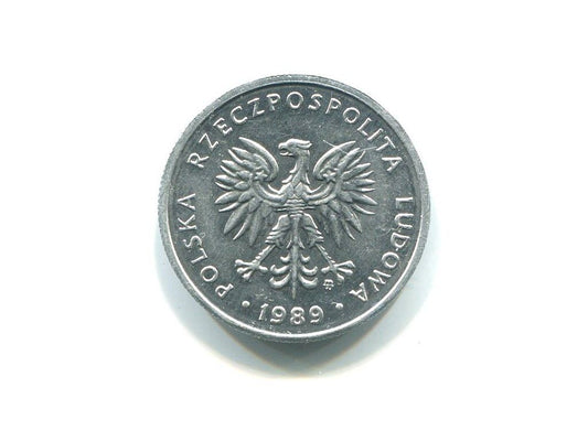 POLSKA. 5 złotych 1989.