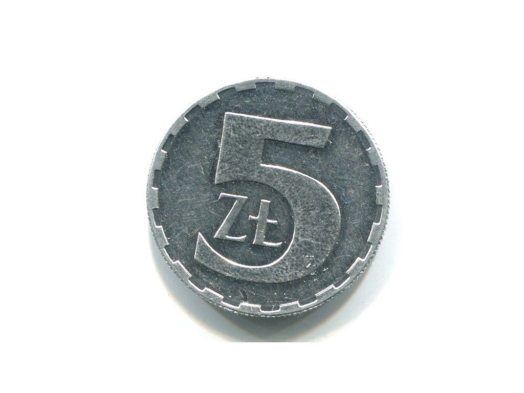 POLSKA. 5 złotych 1989.