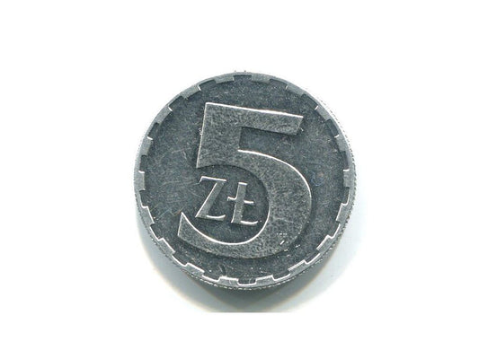 POLSKA. 5 złotych 1989.