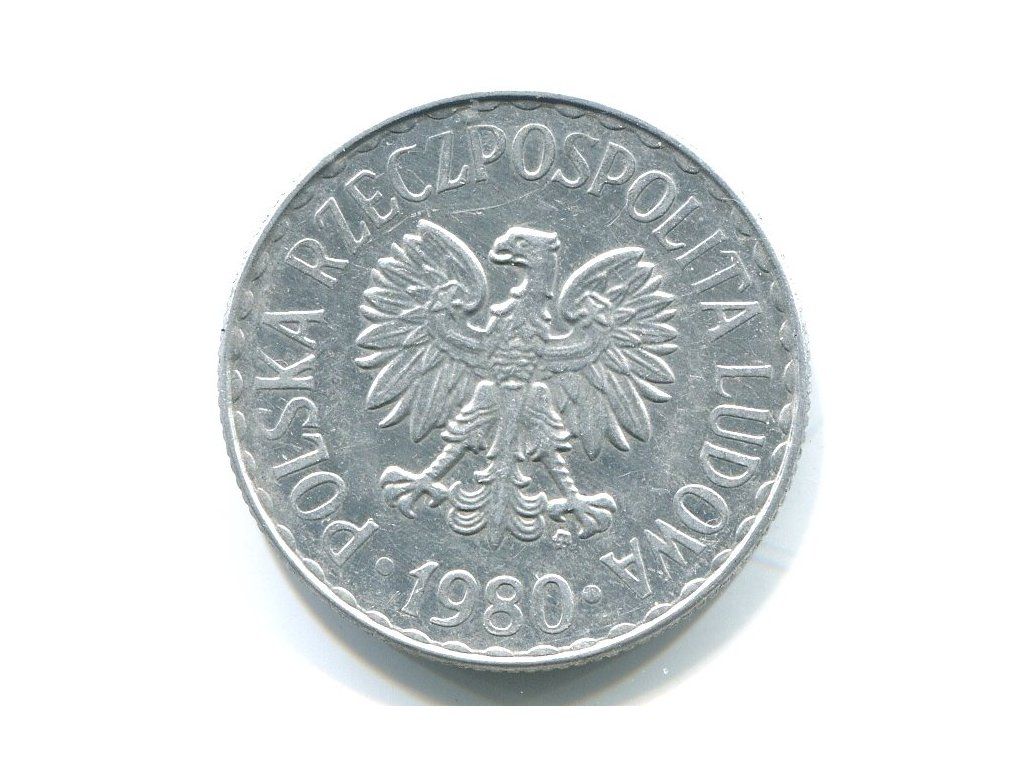 POLSKA. 1 złoty 1980.