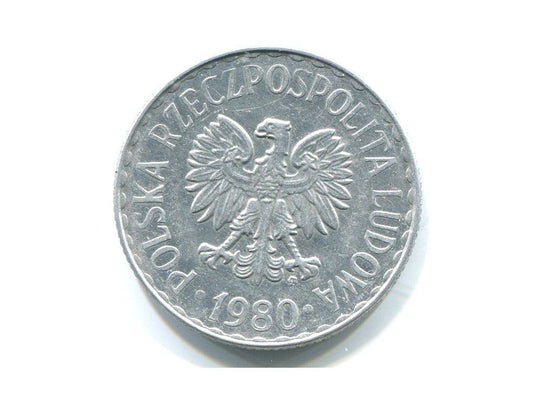 POLSKA. 1 złoty 1980.